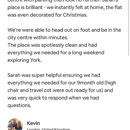 Clement House, York, Free Ev And Parking شقة