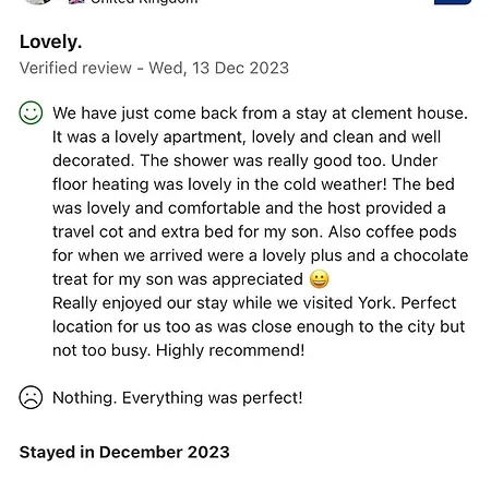 Apartment Clement House, York, Free Ev And Parking York